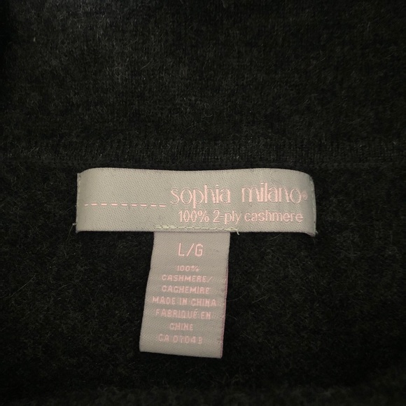 Sophia Milano 2-Ply 100% Cashmere Sweater - Picture 2 of 3